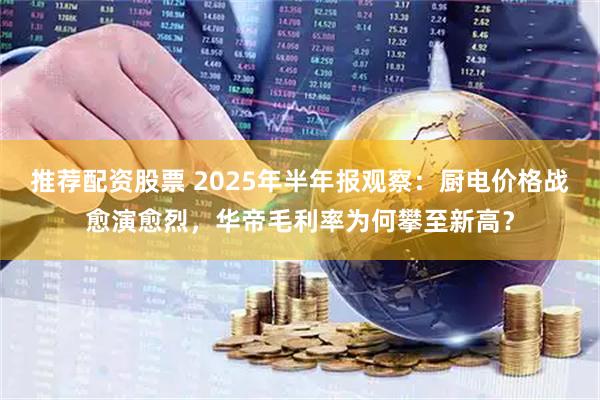 推荐配资股票 2025年半年报观察：厨电价格战愈演愈烈，华帝毛利率为何攀至新高？